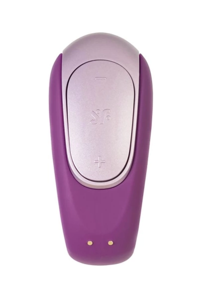 Вибратор для двоих Satisfyer Double Fun (приложение+пульт ДУ), фиолетовый